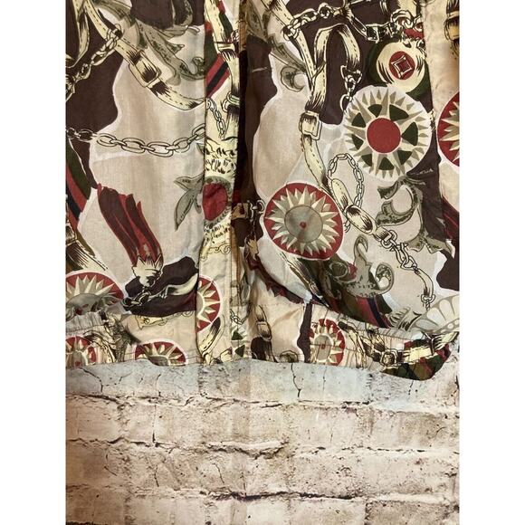 Vintage Coaco Silk Jacket Womens Large Equestrian Full Front Zip Bomber Puffy - Picture 7 of 13